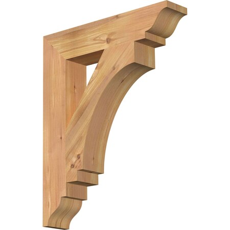 Ekena Millwork Imperial Traditional Smooth Bracket, Western Red Cedar, 3 1/2"W x 18"D x 22"H BKT04X18X22IMP01SWR